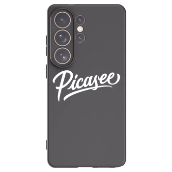 Picasee silikonowe czarne etui na Samsung Galaxy S26 Ultra - Picasee - old logo - white