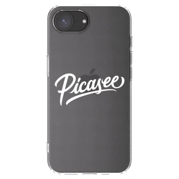 Picasee silikonowe przeźroczyste etui na Apple iPhone 17e - Picasee - old logo - white