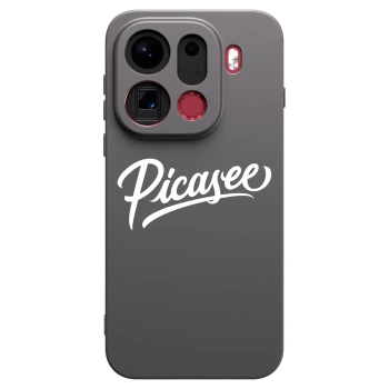 Picasee silikonowe czarne etui na OPPO Find X9 Pro - Picasee - old logo - white