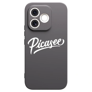 Picasee silikonowe czarne etui na Honor 600 Lite - Picasee - old logo - white