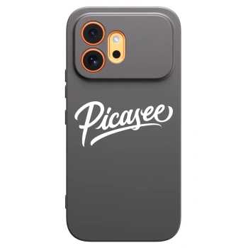 Picasee silikonowe czarne etui na Honor 600 - Picasee - old logo - white
