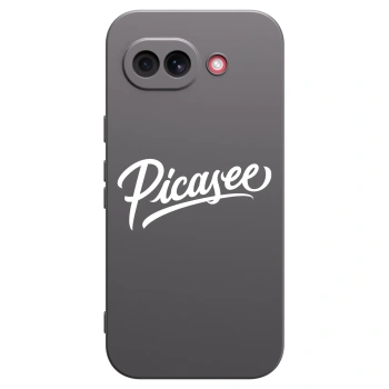 Picasee silikonowe czarne etui na Google Pixel 10a - Picasee - old logo - white