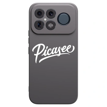 Picasee silikonowe czarne etui na Xiaomi Poco F8 Ultra - Picasee - old logo - white
