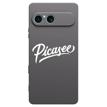 Picasee silikonowe czarne etui na Sony Xperia 10 VII - Picasee - old logo - white