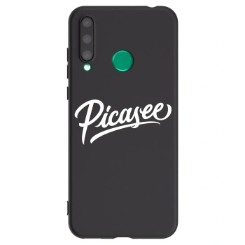 Picasee silikonowe czarne etui na Honor 20 Lite - Picasee - old logo - white