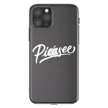 Picasee silikonowe przeźroczyste etui na Apple iPhone 11 Pro - Picasee - old logo - white
