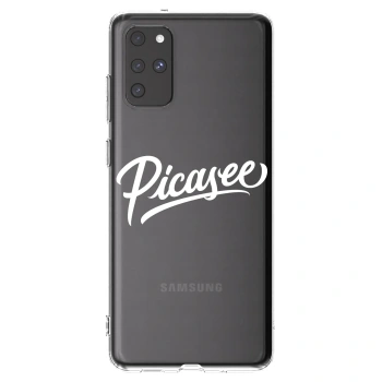 Picasee silikonowe przeźroczyste etui na Samsung Galaxy S20+ G985F - Picasee - old logo - white