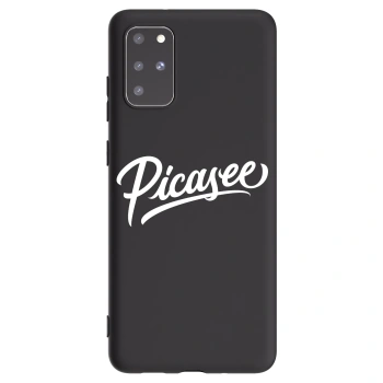 Picasee silikonowe czarne etui na Samsung Galaxy S20+ G985F - Picasee - old logo - white