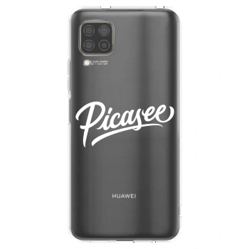 Picasee silikonowe przeźroczyste etui na Huawei P40 Lite - Picasee - old logo - white