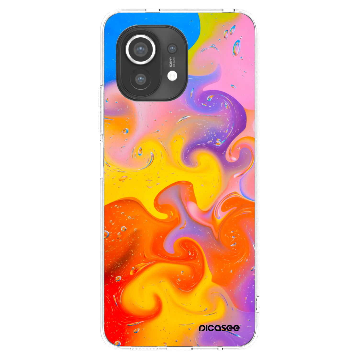 Picasee silikonowe przeźroczyste etui na Xiaomi Mi 11 - Bubbles