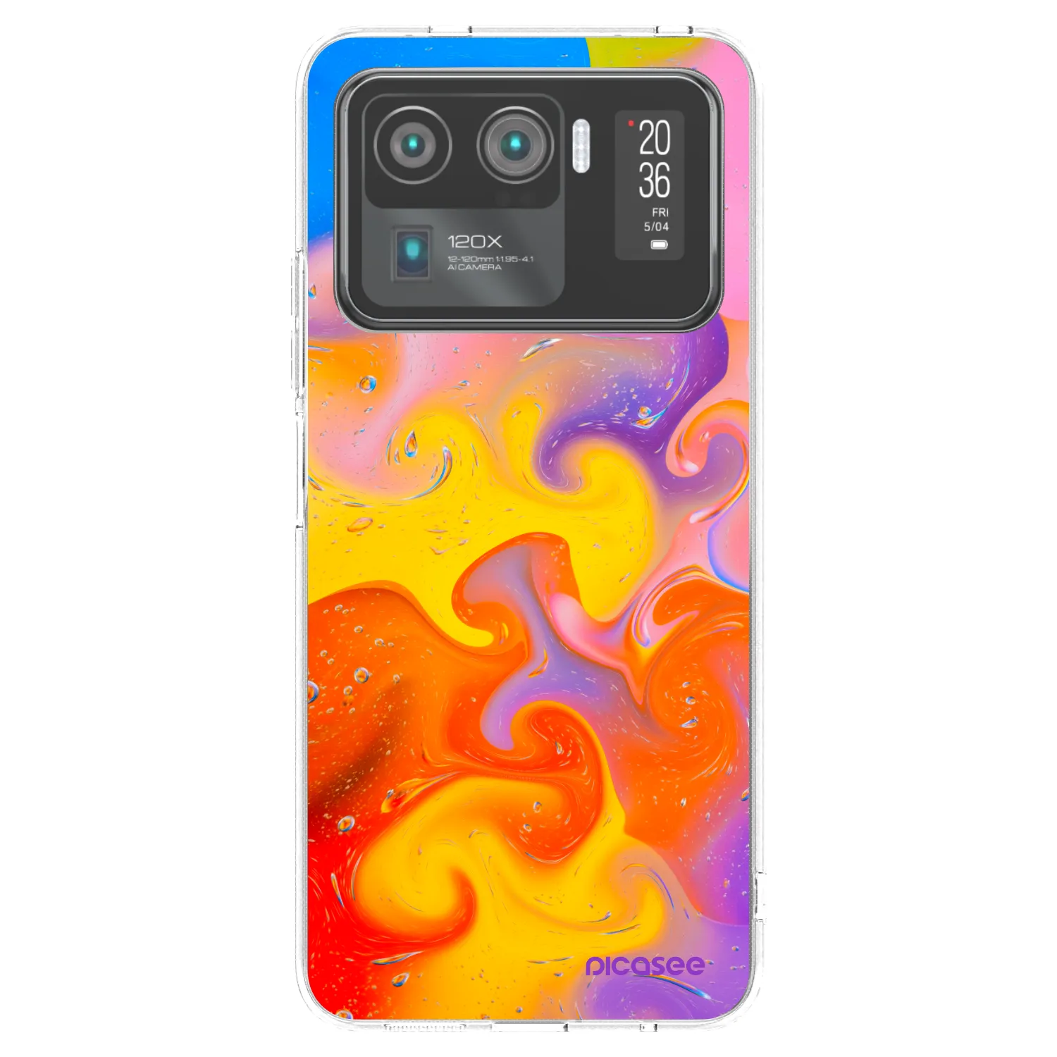 Picasee silikonowe przeźroczyste etui na Xiaomi Mi 11 Ultra - Bubbles