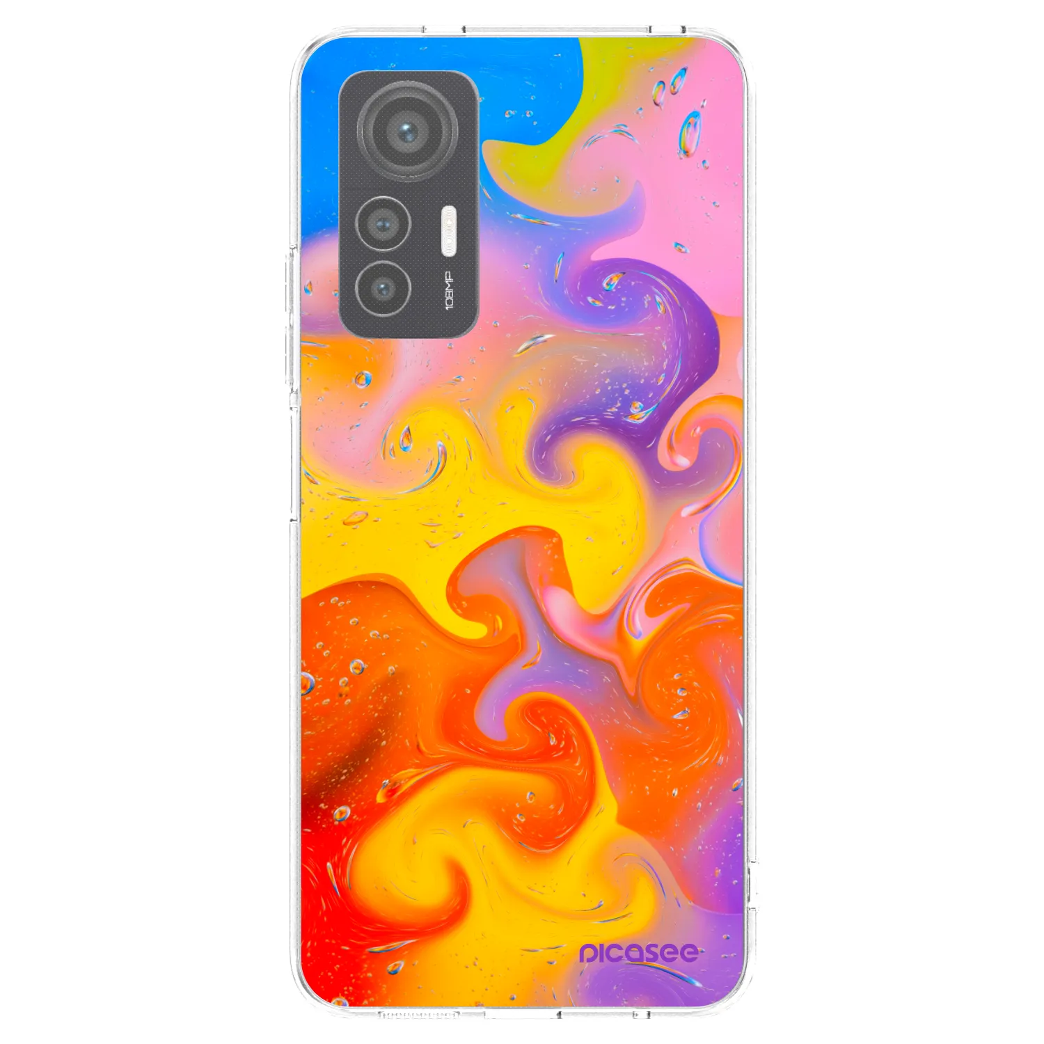 Picasee silikonowe przeźroczyste etui na Xiaomi 12 Lite - Bubbles