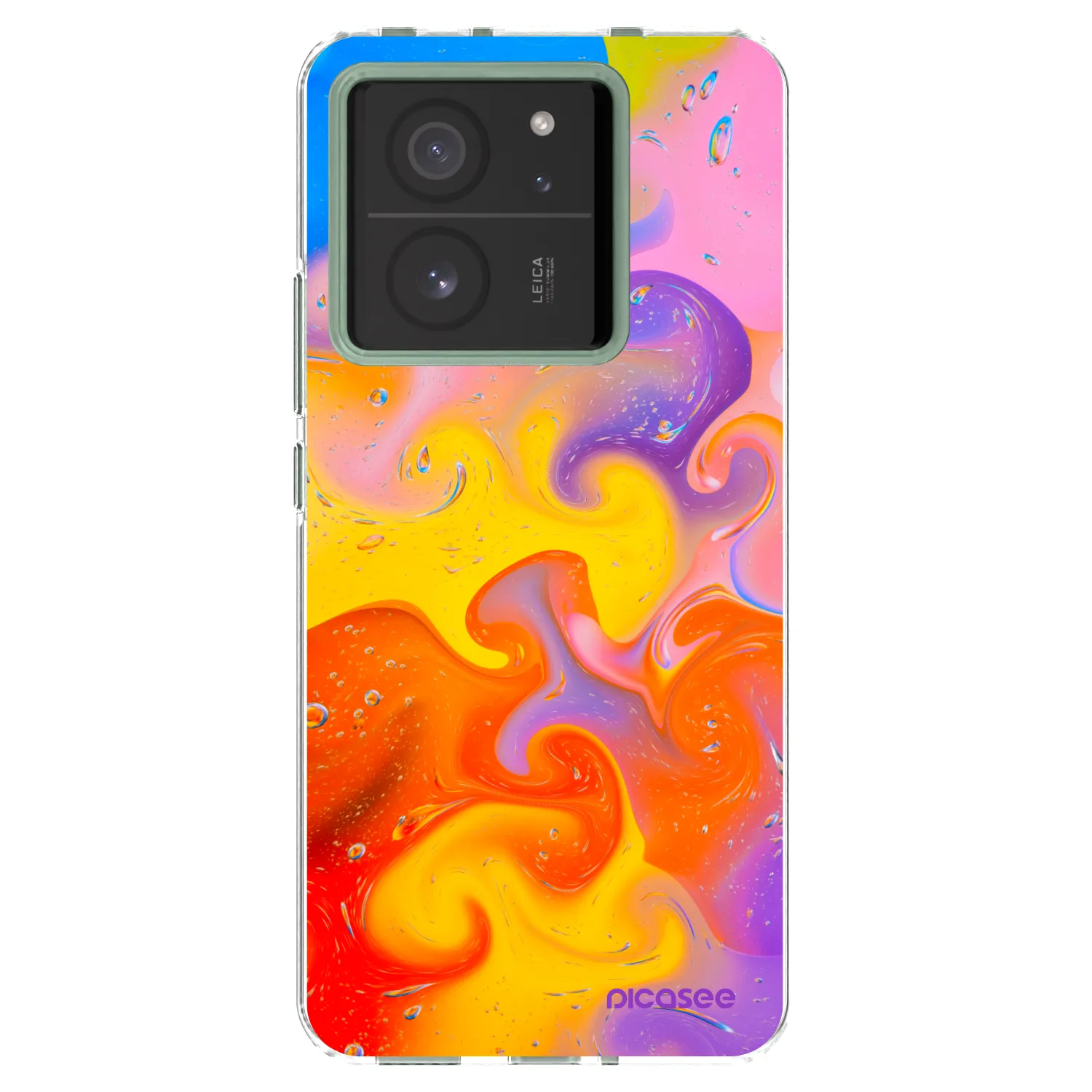 Picasee silikonowe przeźroczyste etui na Xiaomi 13T Pro - Bubbles