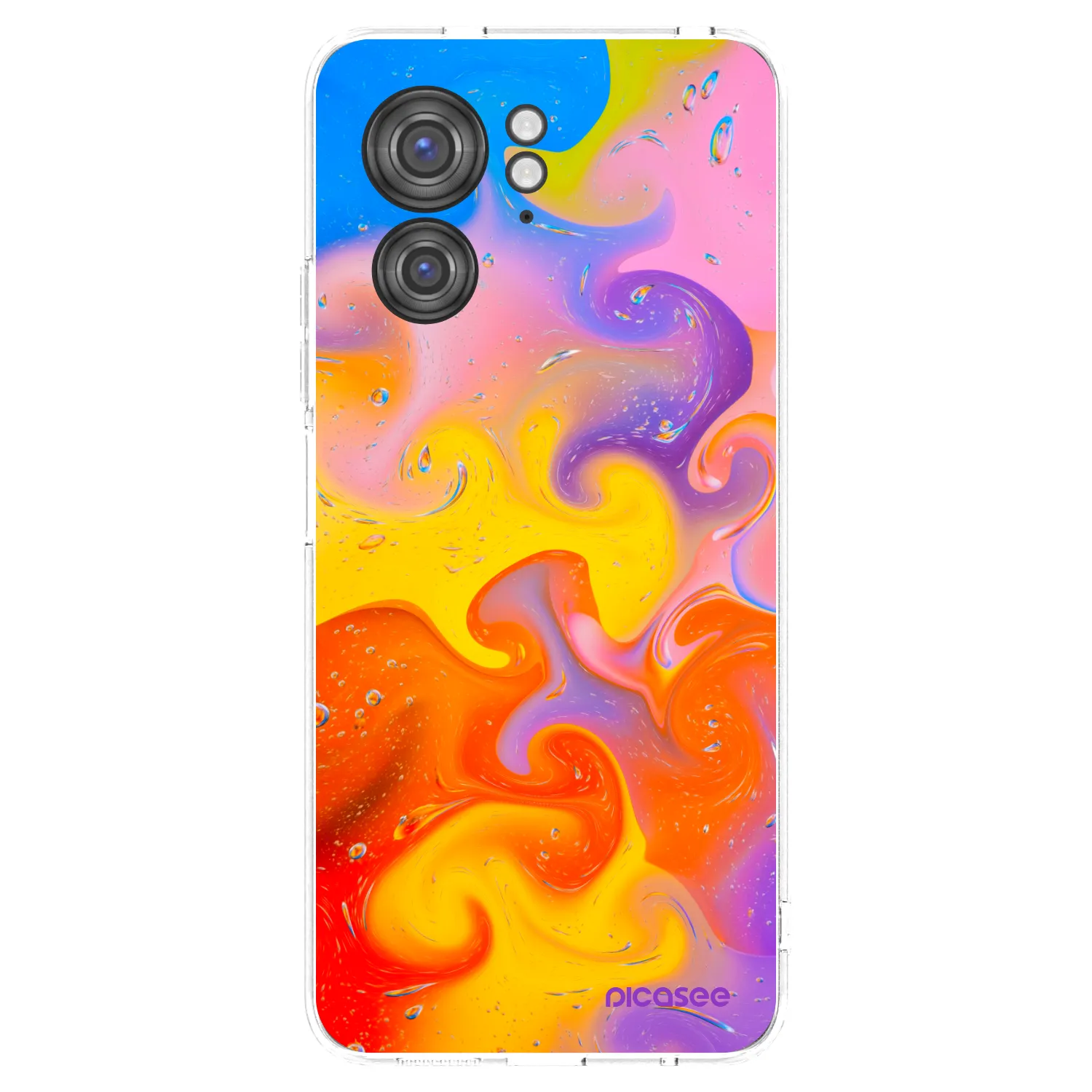Picasee silikonowe przeźroczyste etui na Motorola Edge 40 - Bubbles