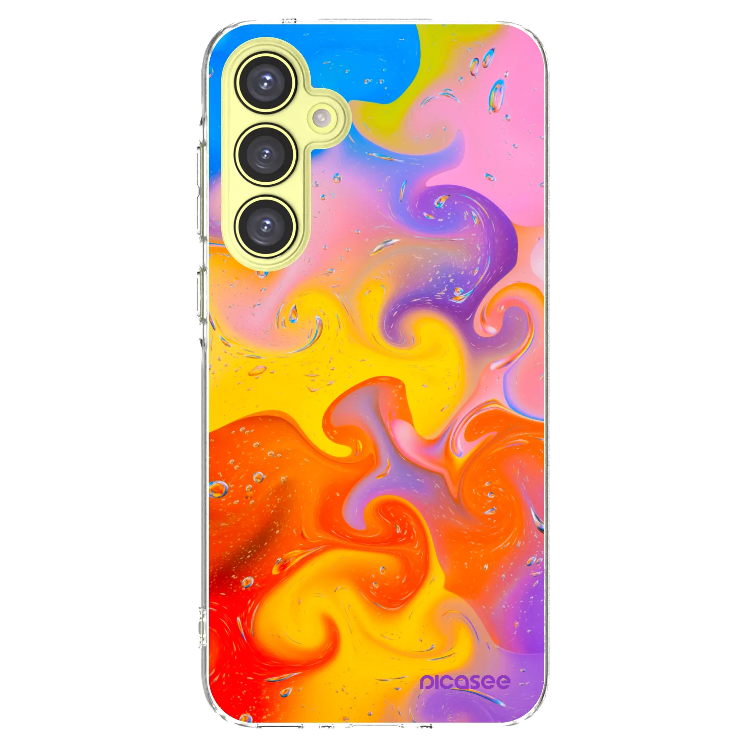 Picasee silikonowe przeźroczyste etui na Samsung Galaxy A35 5G A356B - Bubbles