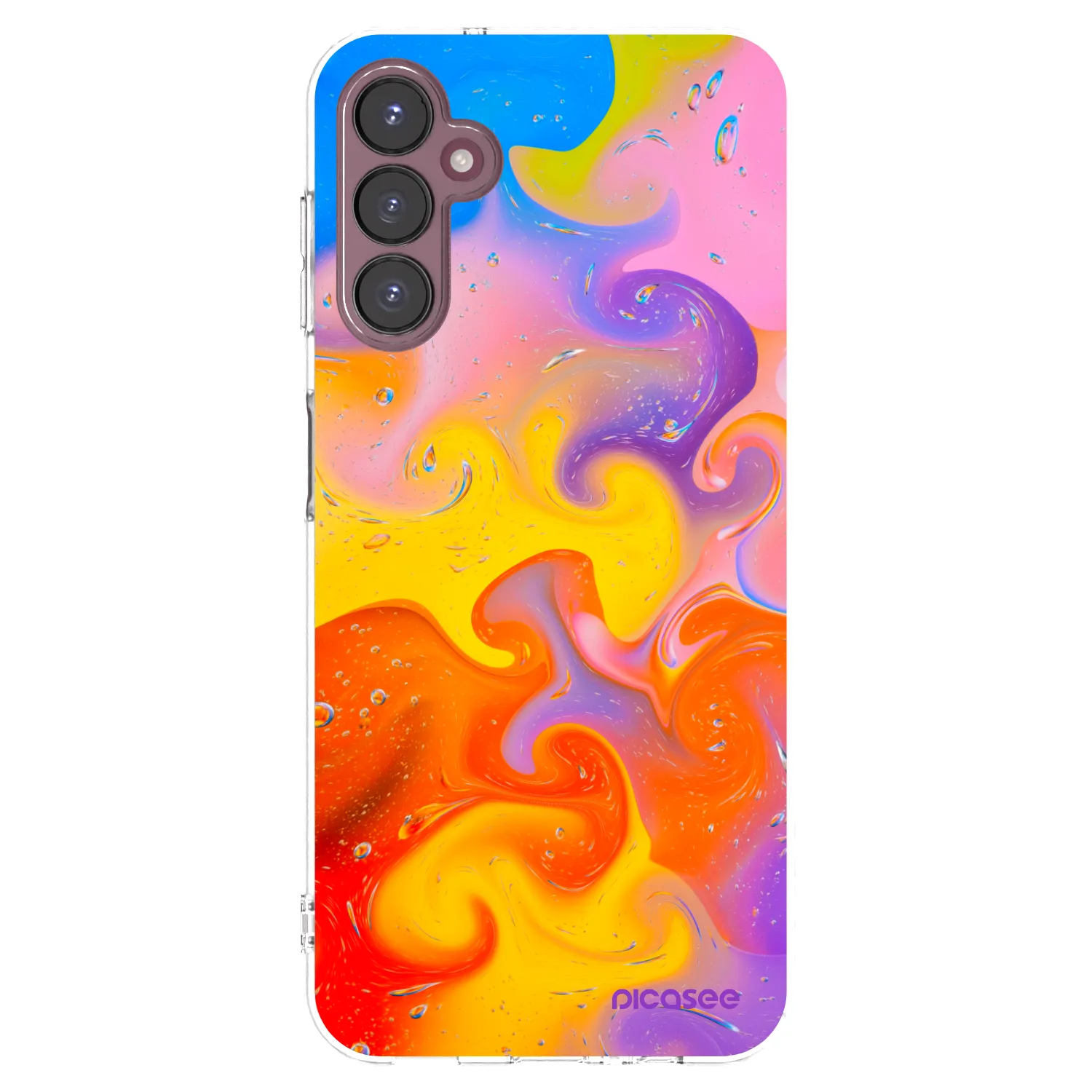 Picasee silikonowe przeźroczyste etui na Samsung Galaxy A05s A057G - Bubbles
