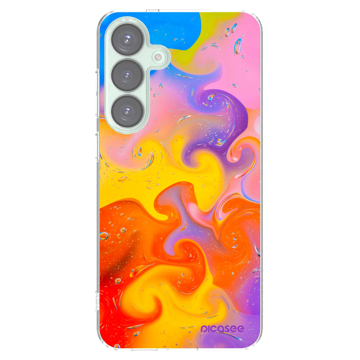 Picasee silikonowe przeźroczyste etui na Samsung Galaxy S25+ 5G - Bubbles