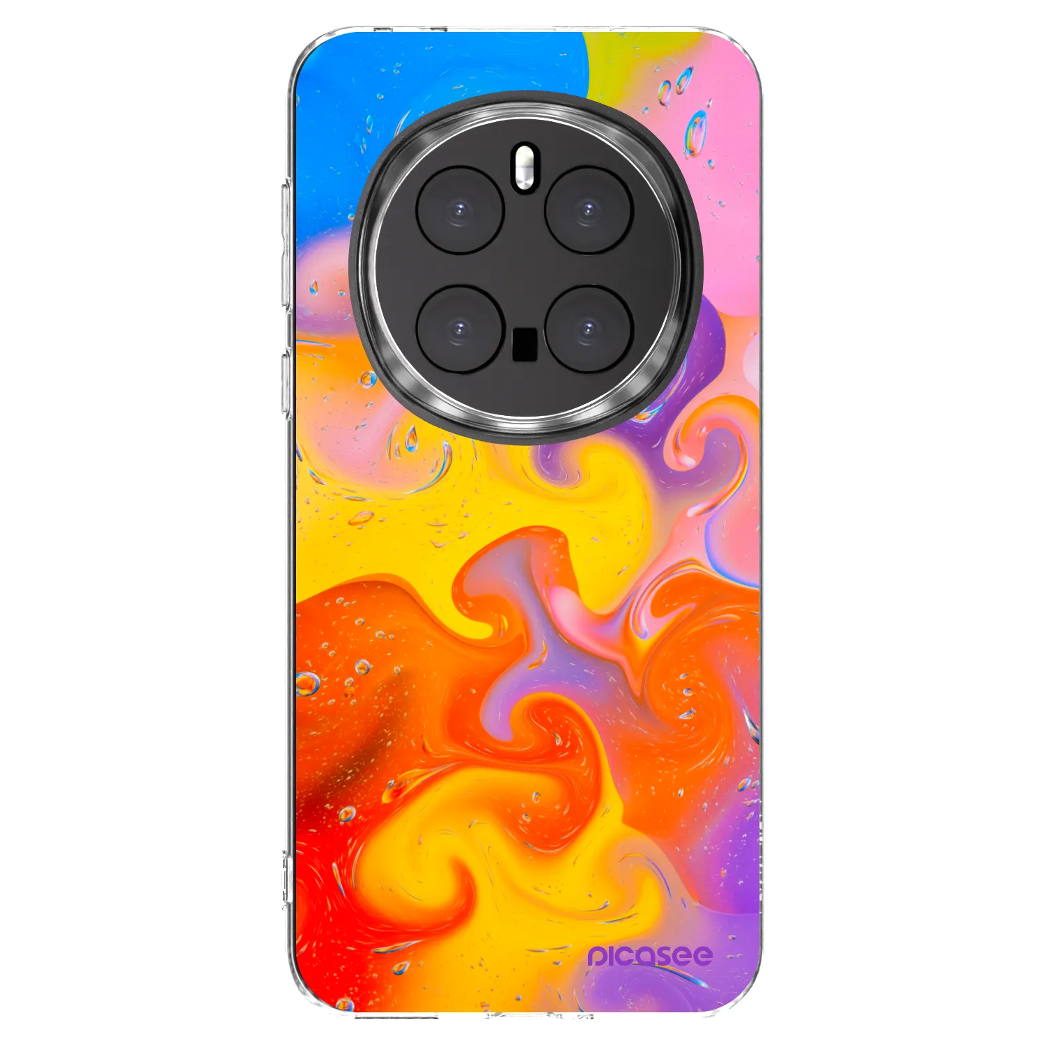 Picasee silikonowe przeźroczyste etui na Honor Magic7 Pro 5G - Bubbles