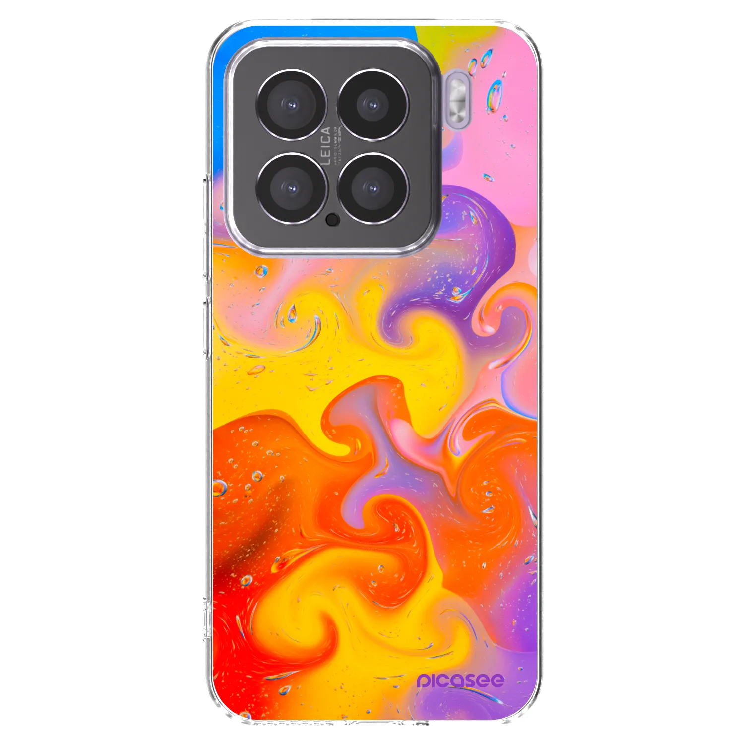 Picasee silikonowe przeźroczyste etui na Xiaomi 15 - Bubbles