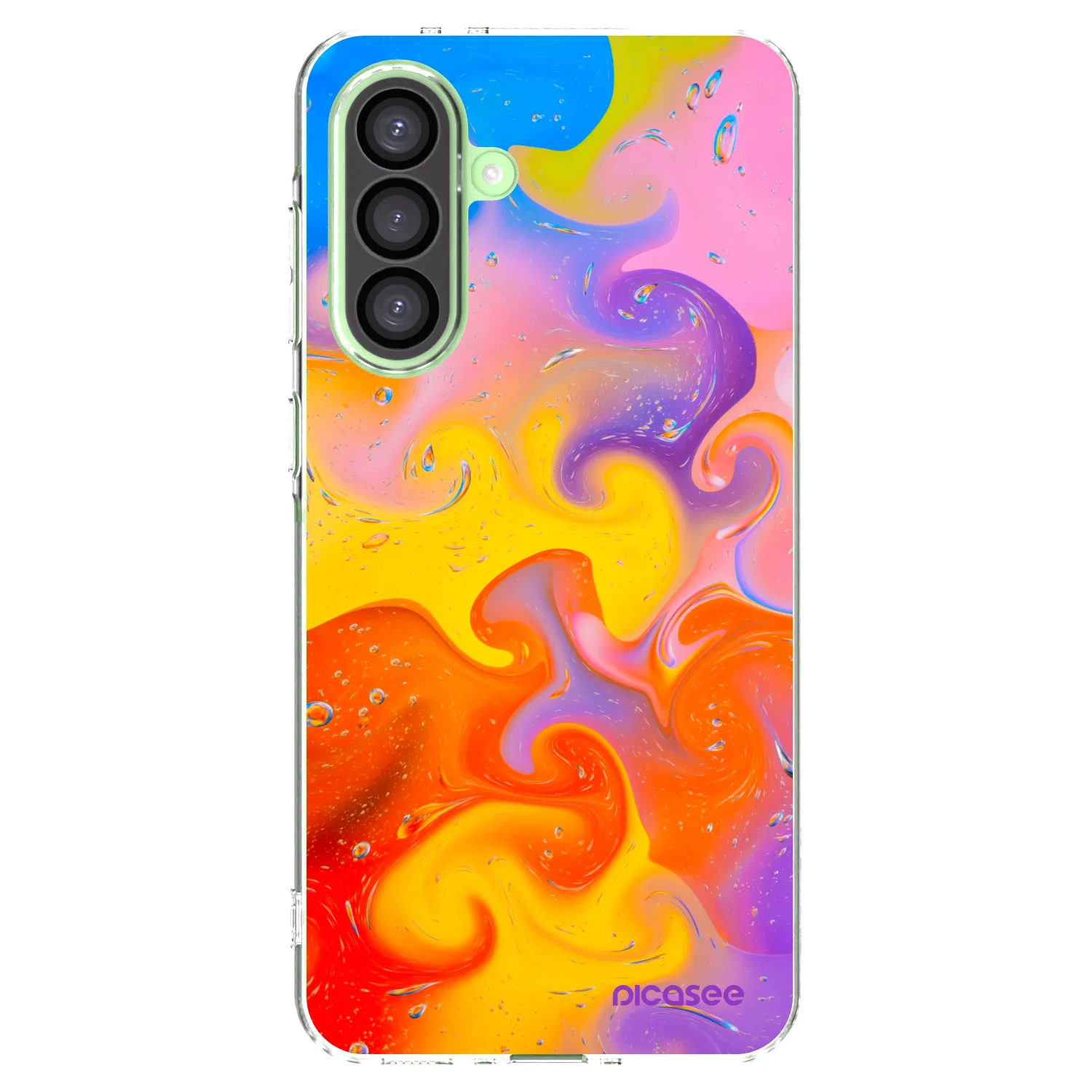 Picasee silikonowe przeźroczyste etui na Samsung Galaxy A26 5G A266B - Bubbles