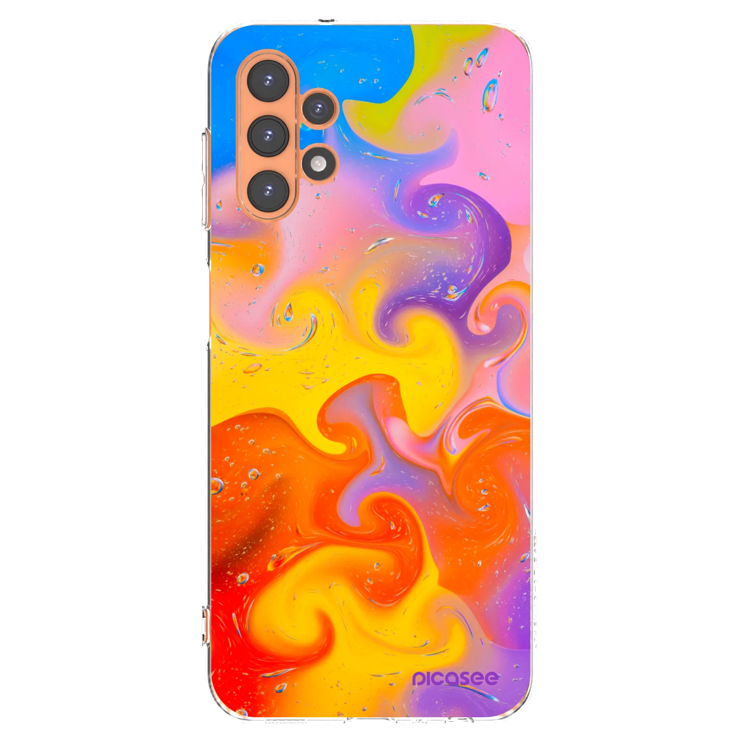Picasee silikonowe przeźroczyste etui na Samsung Galaxy A13 5G - Bubbles