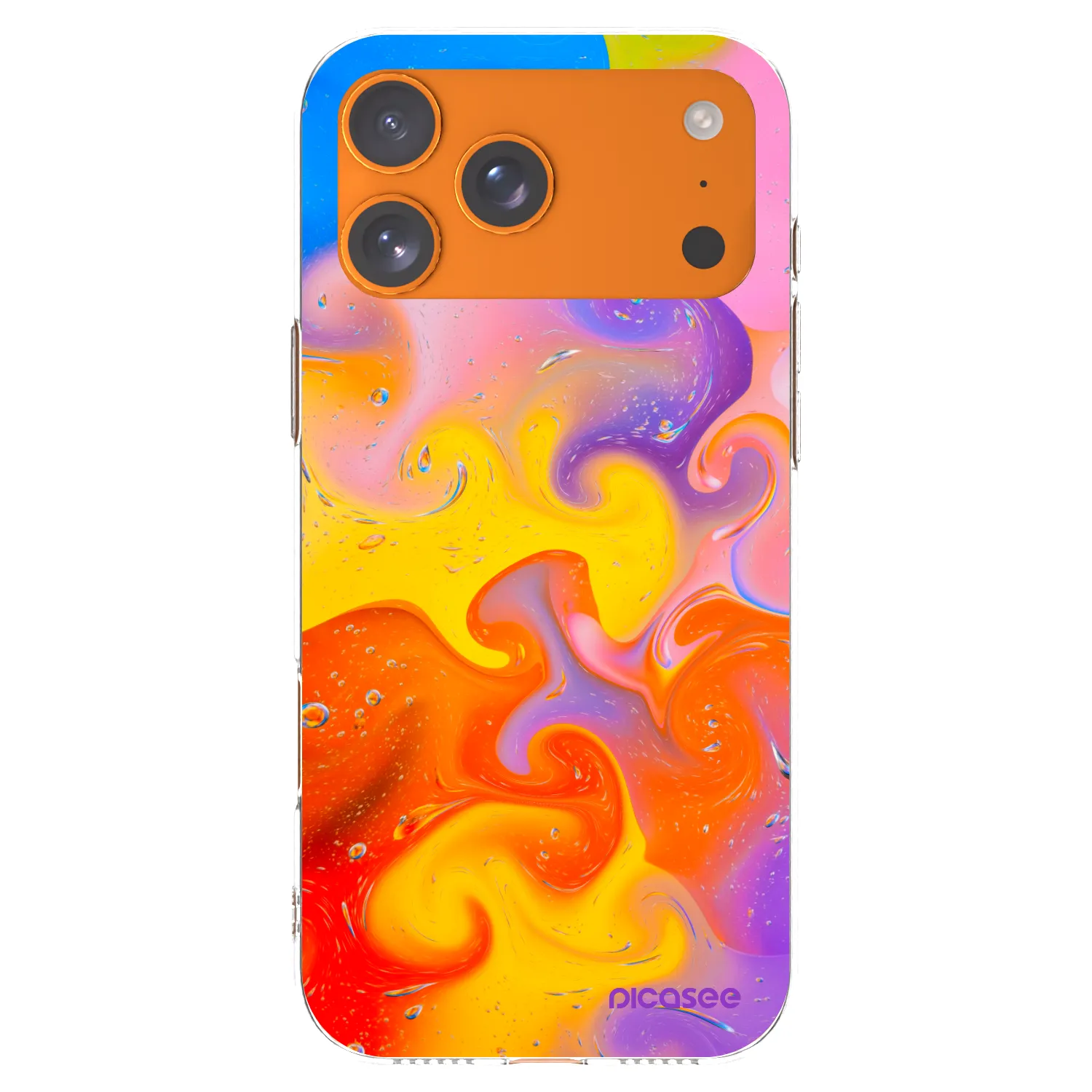 Picasee silikonowe przeźroczyste etui na Apple iPhone 17 Pro Max - Bubbles
