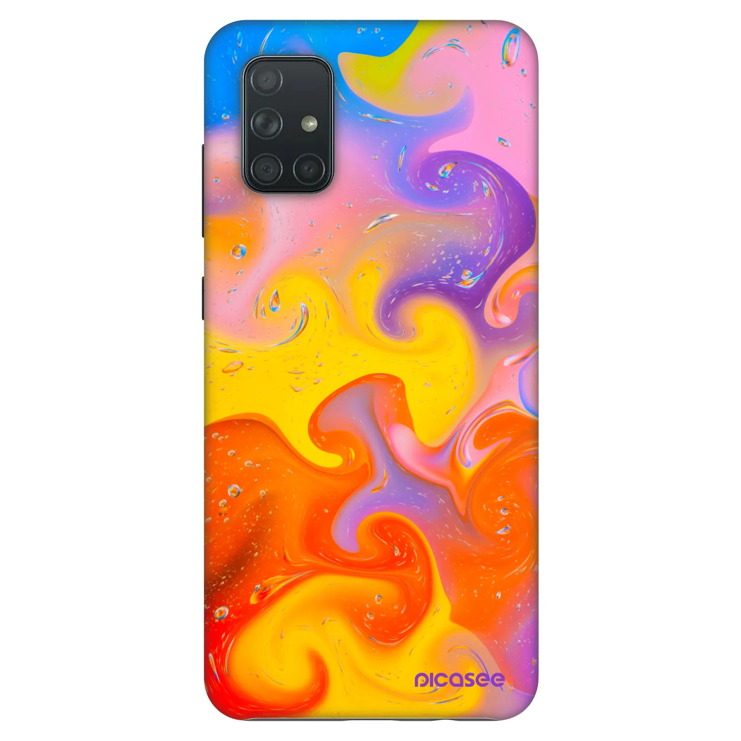 Picasee Fashion Case na Samsung Galaxy A71 A715F - Bubbles