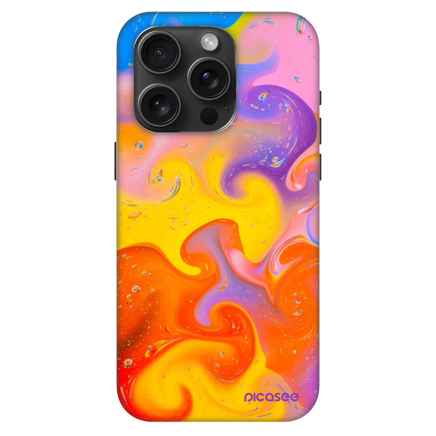 Picasee Fashion Case MagSafe na Apple iPhone 15 Pro - Bubbles