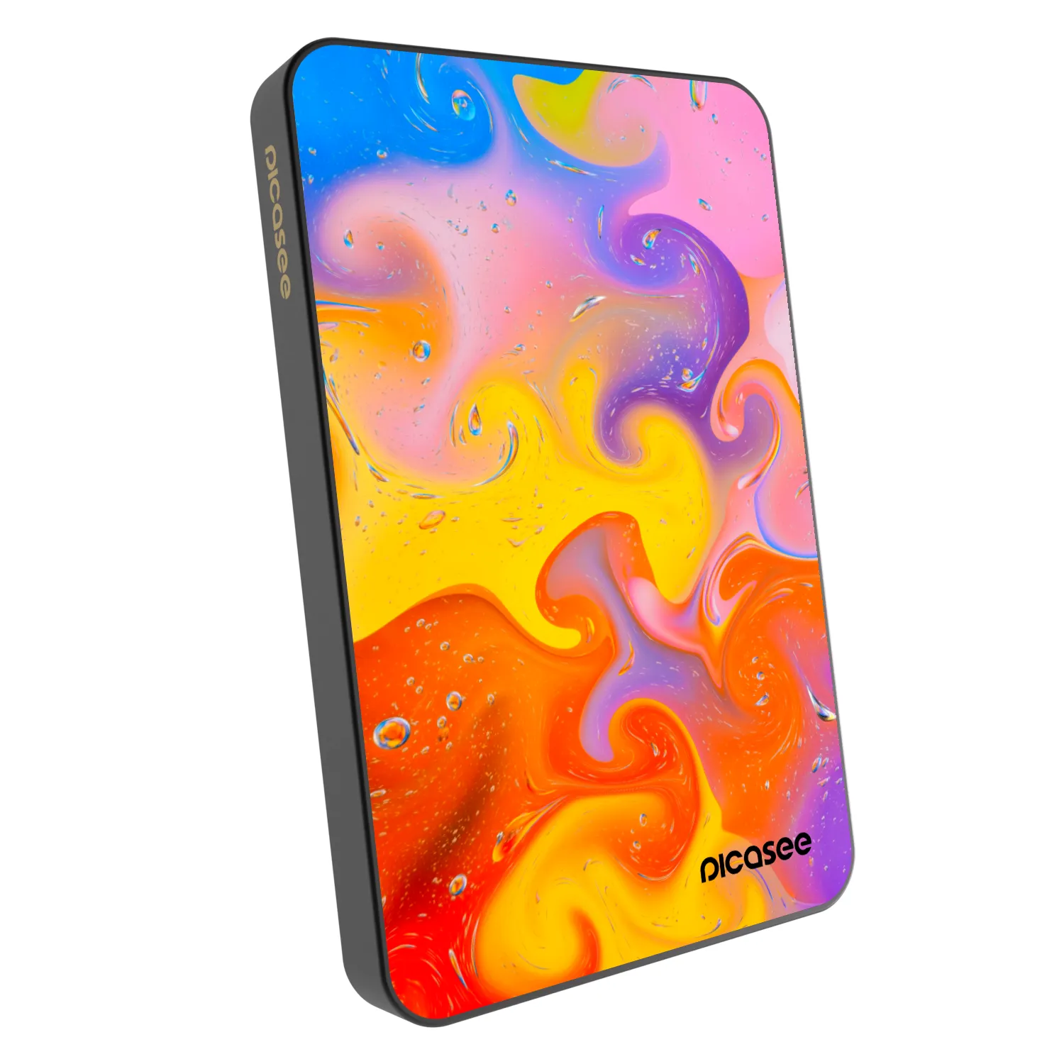 Picasee Powerbank z MagSafe 5 000 mAh Szary - Bubbles