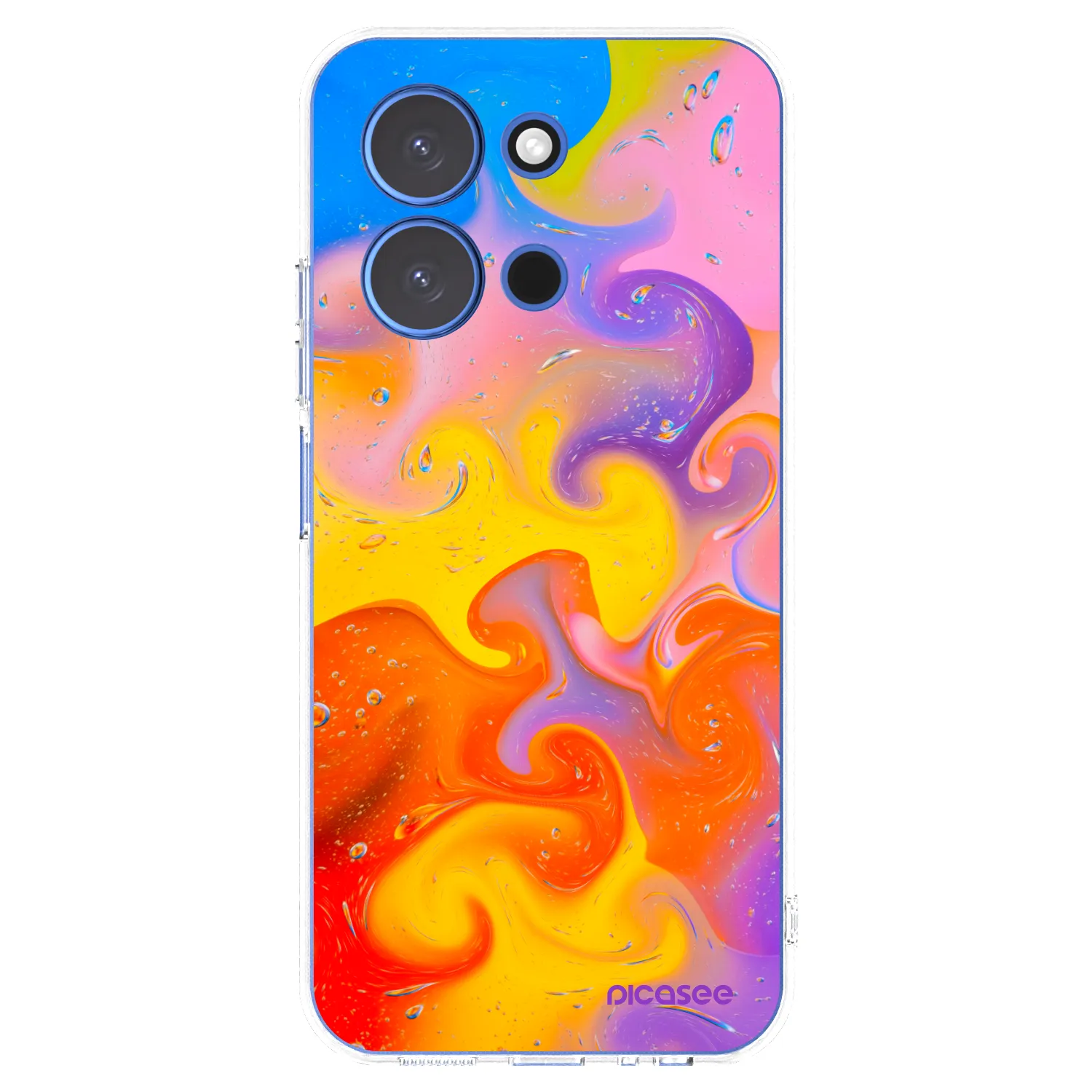 Picasee silikonowe przeźroczyste etui na Xiaomi Redmi 15C 4G - Bubbles