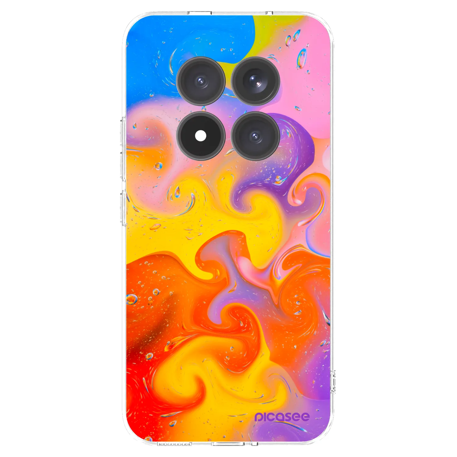 Picasee silikonowe przeźroczyste etui na Xiaomi Redmi Note 15 Pro+ - Bubbles