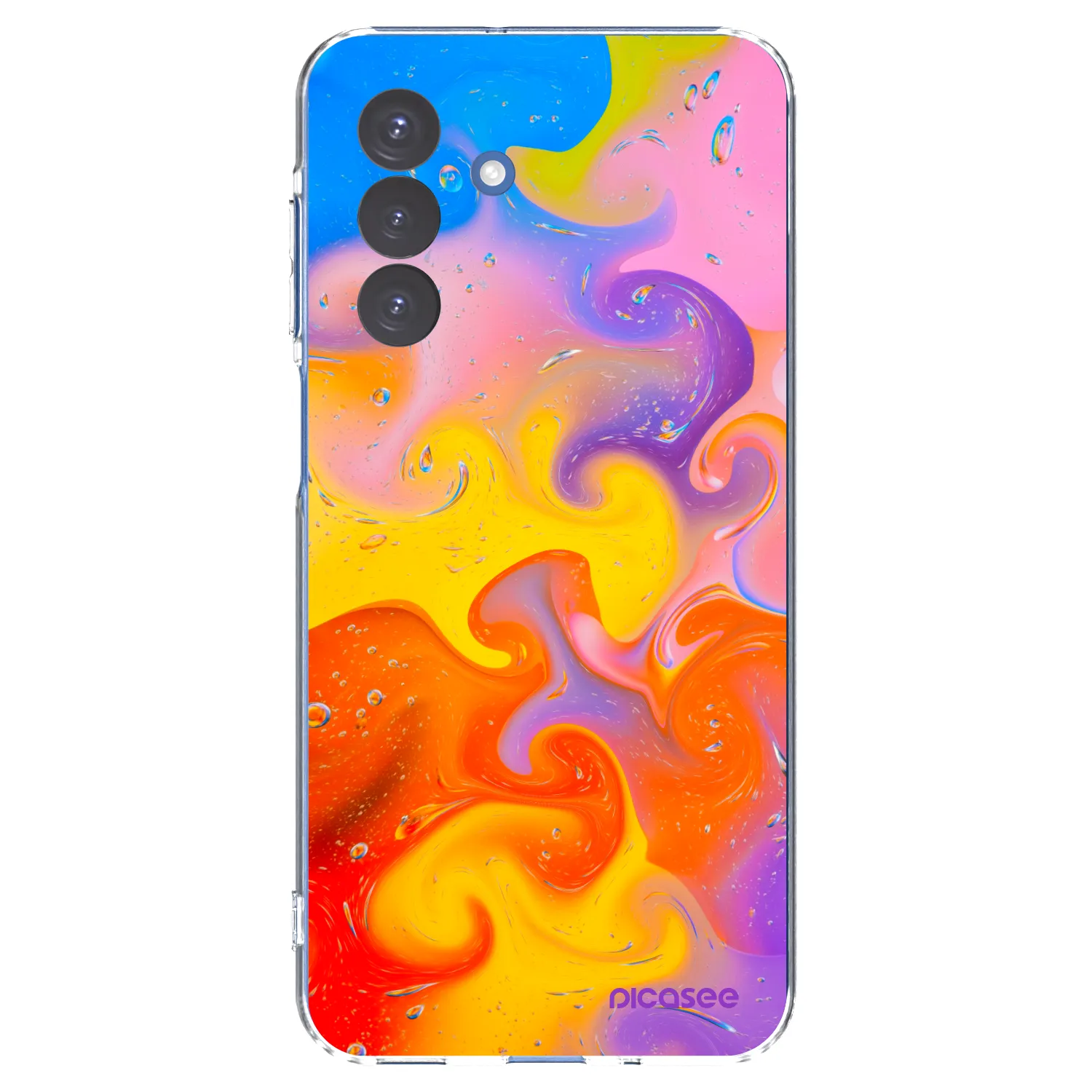 Picasee silikonowe przeźroczyste etui na Samsung Galaxy A17 5G - Bubbles