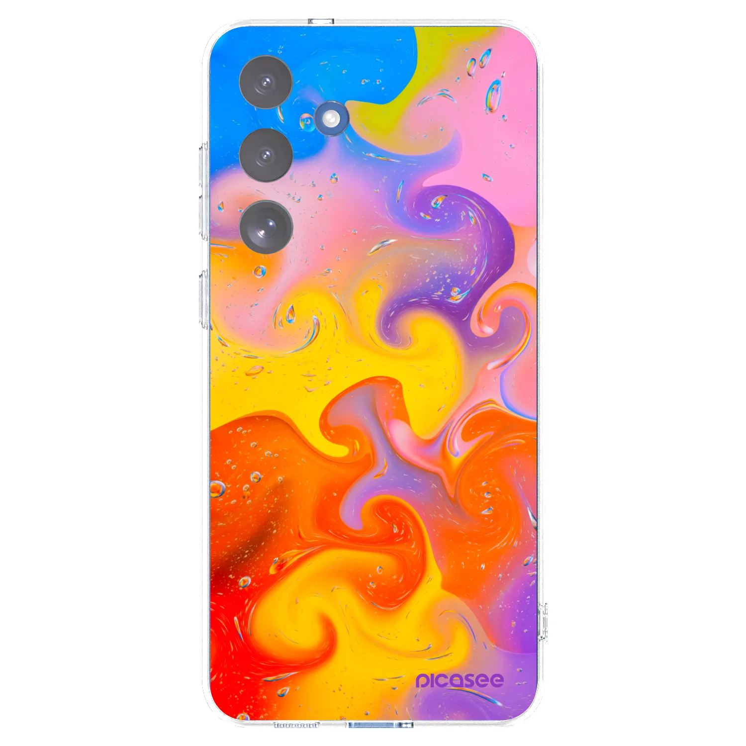 Picasee silikonowe przeźroczyste etui na Samsung Galaxy S25 FE 5G - Bubbles