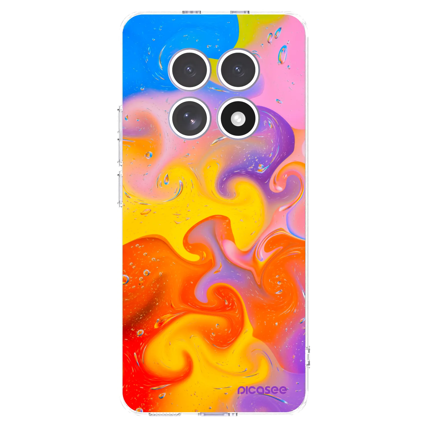 Picasee silikonowe przeźroczyste etui na Xiaomi Redmi Note 15 4G - Bubbles