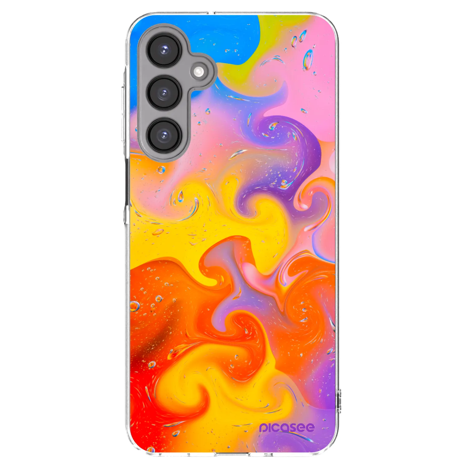 Picasee silikonowe przeźroczyste etui na Samsung Galaxy A16 4G - Bubbles