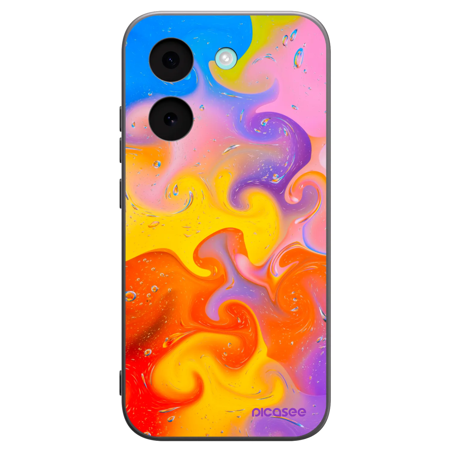 Picasee silikonowe czarne etui na Xiaomi Poco X8 Pro - Bubbles