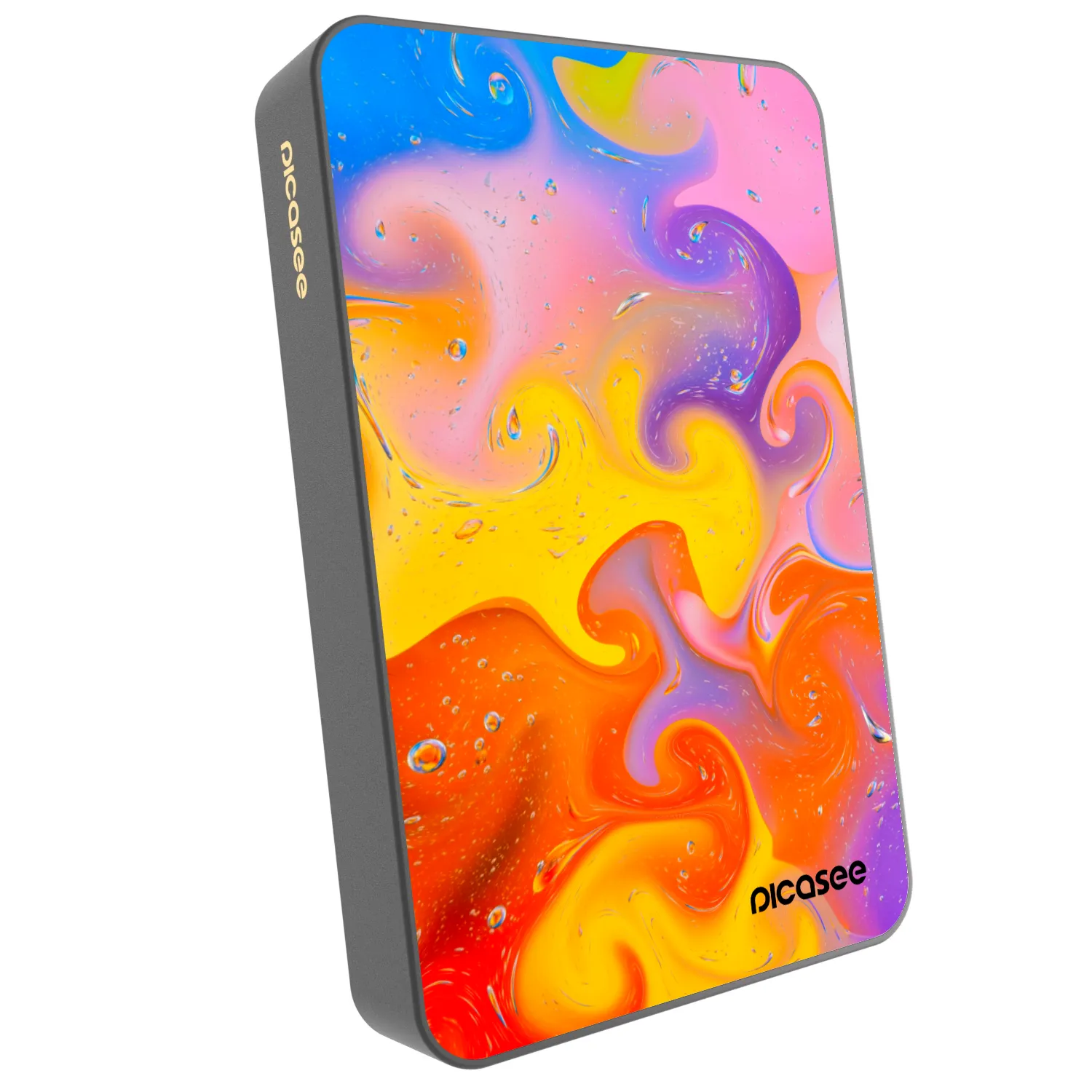 Picasee Powerbank z MagSafe 10 000 mAh Szary - Bubbles