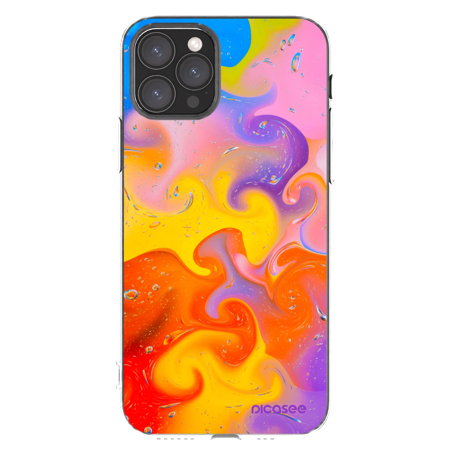 Picasee silikonowe przeźroczyste etui na Apple iPhone 11 Pro - Bubbles