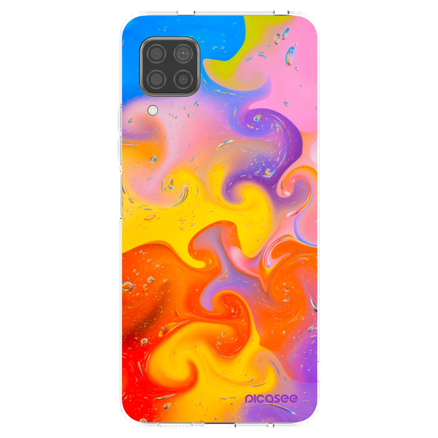 Picasee silikonowe przeźroczyste etui na Huawei P40 Lite - Bubbles