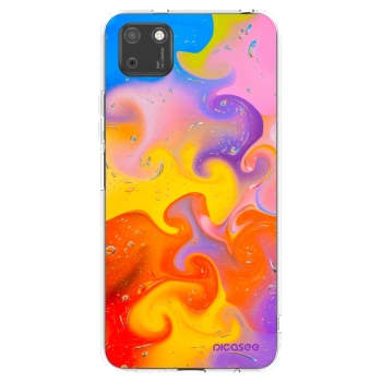 Picasee silikonowe przeźroczyste etui na Huawei Y5P - Bubbles