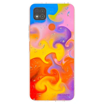 Picasee silikonowe przeźroczyste etui na Xiaomi Redmi 9C - Bubbles