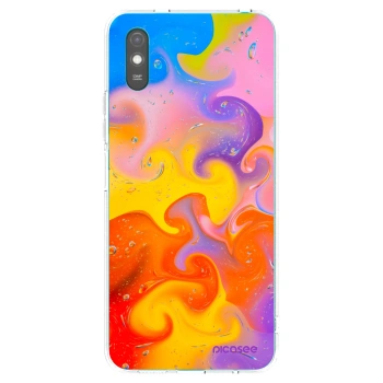 Picasee silikonowe przeźroczyste etui na Xiaomi Redmi 9A - Bubbles
