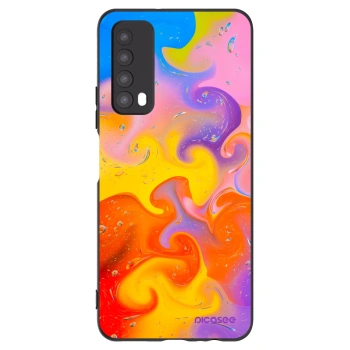 Picasee silikonowe czarne etui na Huawei P Smart 2021 - Bubbles