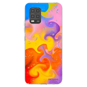 Picasee silikonowe przeźroczyste etui na Xiaomi Mi 10 Lite - Bubbles
