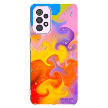 Picasee silikonowe przeźroczyste etui na Samsung Galaxy A32 5G A326B - Bubbles