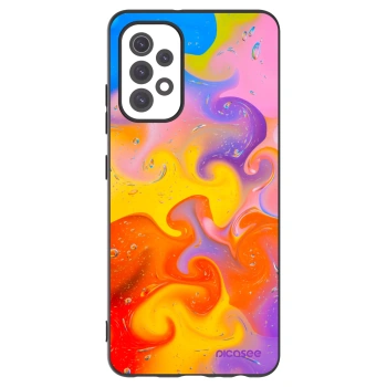 Picasee silikonowe czarne etui na Samsung Galaxy A32 5G A326B - Bubbles