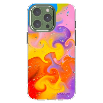 Picasee silikonowe przeźroczyste etui na Apple iPhone 13 Pro - Bubbles