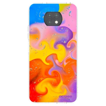 Picasee silikonowe przeźroczyste etui na Xiaomi Redmi Note 9T - Bubbles