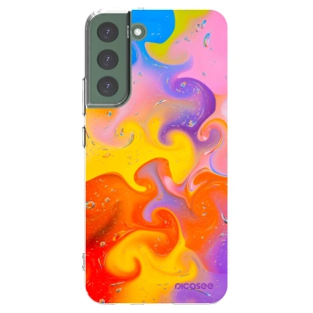 Picasee silikonowe przeźroczyste etui na Samsung Galaxy S22+ 5G - Bubbles