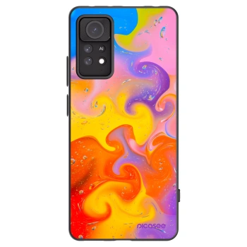 Picasee silikonowe czarne etui na Xiaomi Redmi Note 11 Pro 5G - Bubbles